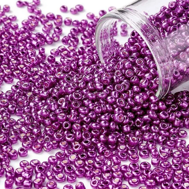 1000 Perles De Rocaille Multicolore Mat Givré 2mm 12/0 - Pour Création De Bijoux - Neuf