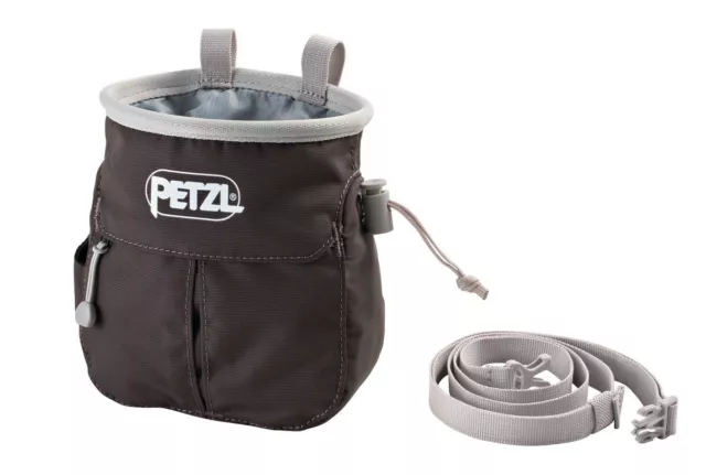 Petzl SAKAPOCHE Ergonomic Chalk Bag Climbing Zippered Pocket Storage
