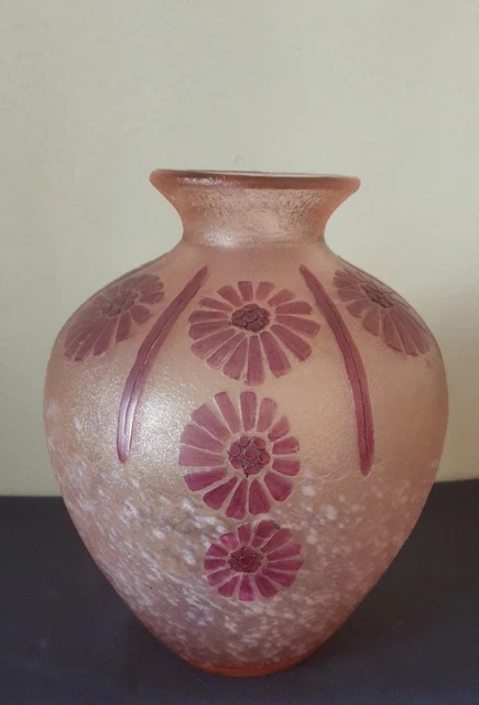 Vase Design Boule En Verre Marron Poiso - Hauteur 31 Cm, Diamètre 17.5 Cm - Neuf - Marque Paris Prix