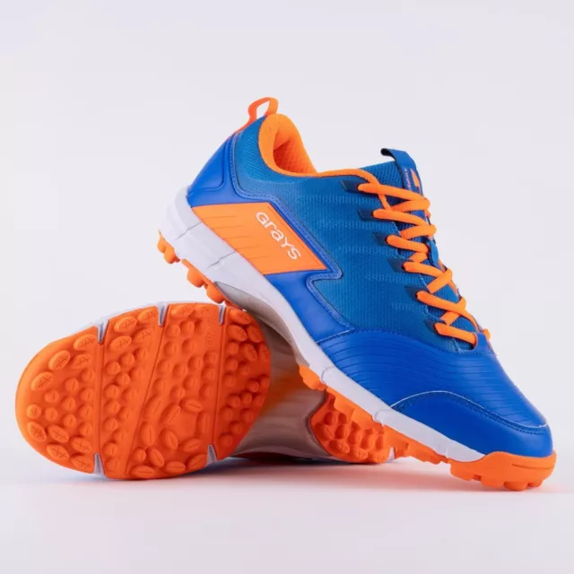 Grays Hockey Shoes - Flash 3.0 Match Shoe - Blue / Orange - Sz: 7 - 13 - SALE