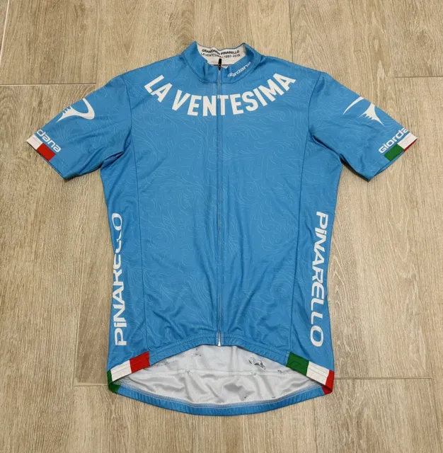 Maglia Ciclismo Ventesimo Granfondo Pinarello Shirt Cycling Italia Bike Giordana