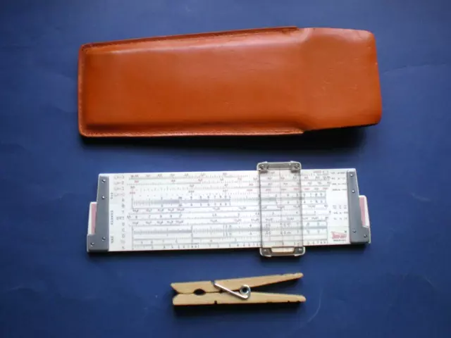 K&E Deci-Lon 68 1130 Pocket Slide Rule. Duplex. 26 Scales. Excellent.