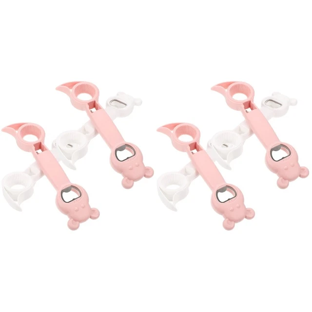 Lot 3 Ouvre-Bocaux Et Décapsuleurs 4 En 1 & 5 En 1 Avec Grip Silicone - Pour Mains Faibles Et Arthrite