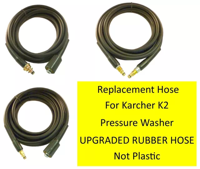 Karcher K2 Hose 100% RUBBER Pressure Washer Replacement HOSE choose your style