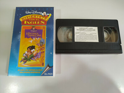 VINTAGE WALT DISNEY VHS Kassetten (Pinocchio & Der Glöckner von Norte