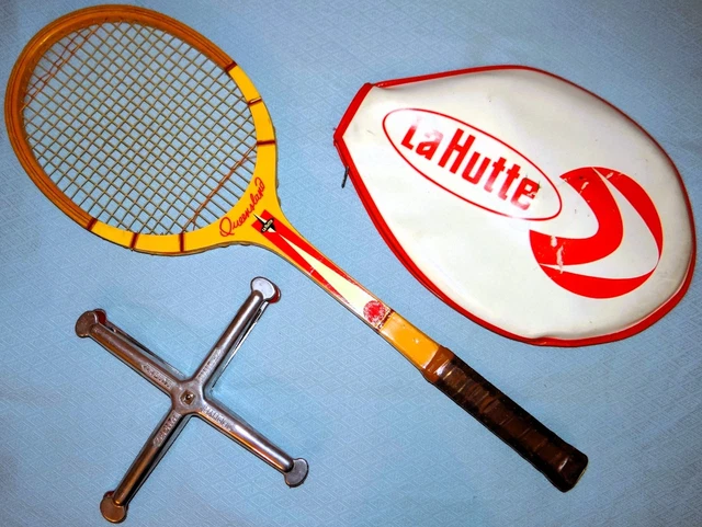Raquette Tennis Bois Pinguin Royal Club Vintage – Avec Housse Et Balles