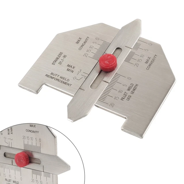 AUTOMATIC WELD SIZE Gauge Butt Reinforcement Fillet Weld Leg Length ...