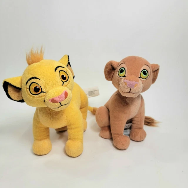 DISNEY'S THE LION KING Simba and Nala Cubs Plush Stuffed Toys 8" £11.49