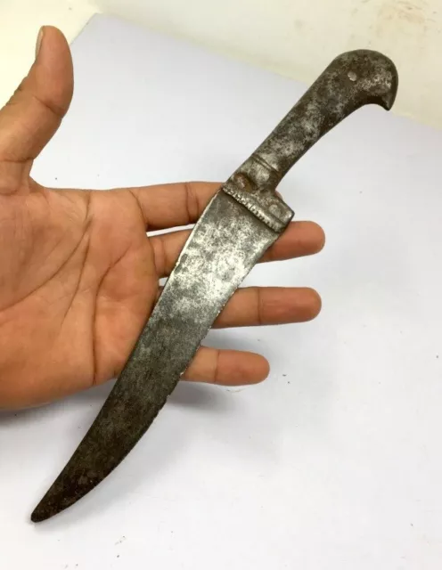 Ancient Original Iron Hand Forged Aluminium Handle Knife Sword Dagger Khanjar