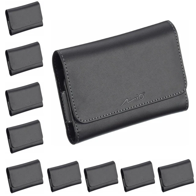 10 Pack x Mio Deluxe Universal 4.3"- 4.7" GPS SatNav Premium Leather Carry Case