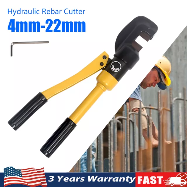 12 Ton Hydraulic Cutter Steel Cutting Tool 4-22mm Rebar Hydraulic Bolt Cutter