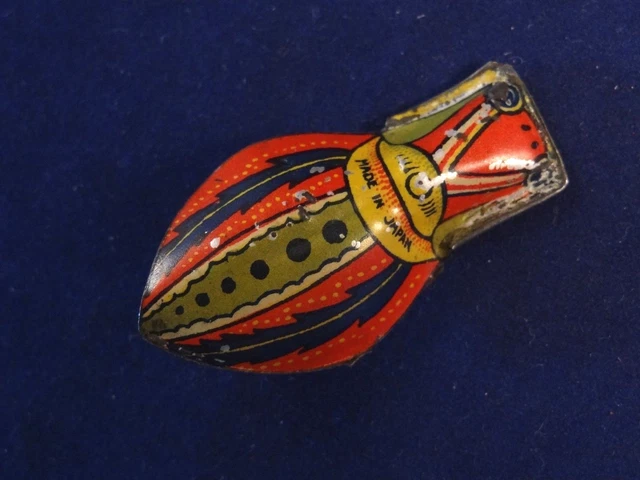 ANCIEN JOUET MUSICAL tôle clic-clac cri-cri clown jouant du canard