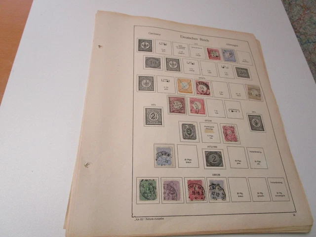 spannende Nachlass-Position DEUTSCHES REICH (Teil 4) 1872-1935 in / auf Seiten
