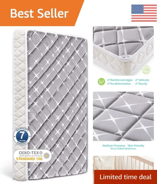 Safe and Durable Polyurethane Foam Crib Mattress - Comfortable - 52" x 27.6"