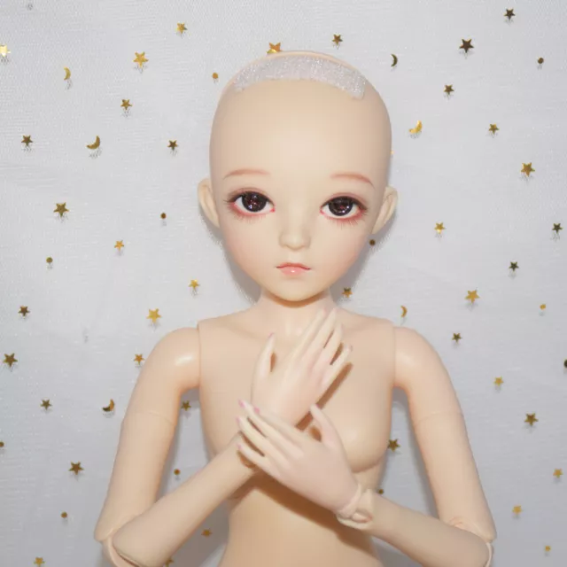 60cm 1/3 Movable Joints BJD Dolls Nude Body with Face Makeup Eyes DIY Parts Toys