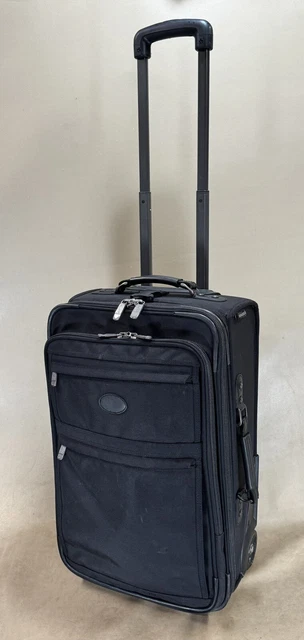 Kirkland Signature Duramax 22” Upright CarryOn Expandable Wheeled Suitcase Black