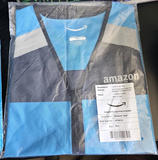 Amazon Vest NEW Medium Large M/L DSP Flex Delivery Driver Safety Seal Brand New