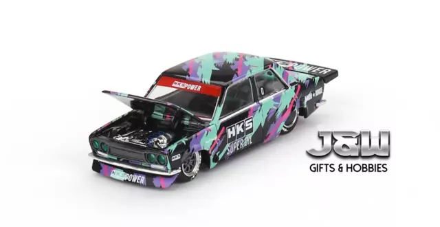 KAIDO HOUSE X Mini GT Datsun 510 Wagon CARBON FIBER V1 Purple