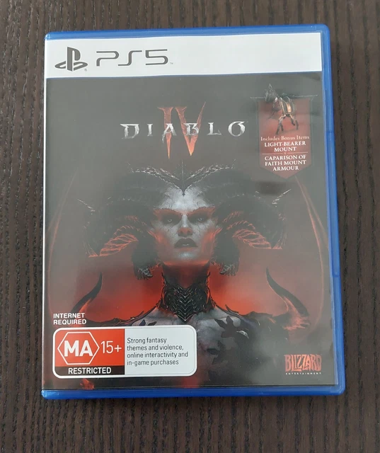 DIABLO IV PS5 PlayStation 5 2023 WITH LIGHTBEARER MOUNT PREORDER