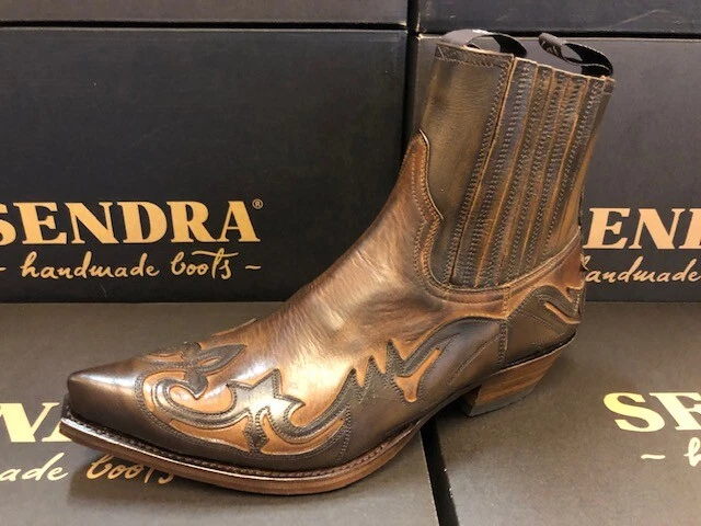 Bottines Sendra Style Cowboy - Taille 38 Marron Cuir | Look Western Authentique