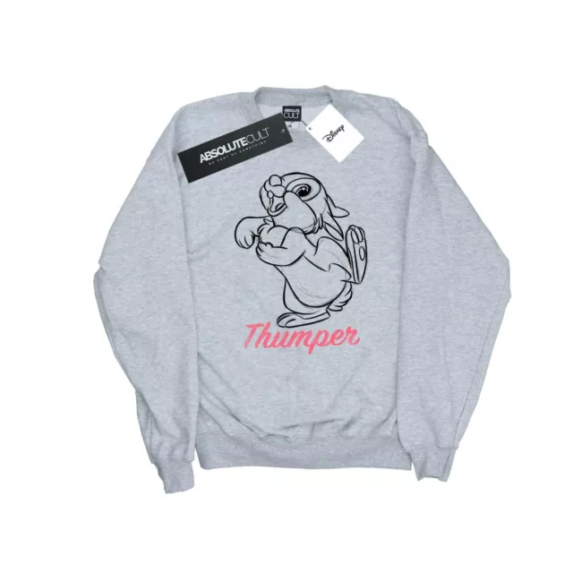 Disney Womens/Ladies Bambi Thumper Line Drawing Sweatshirt (BI13482)