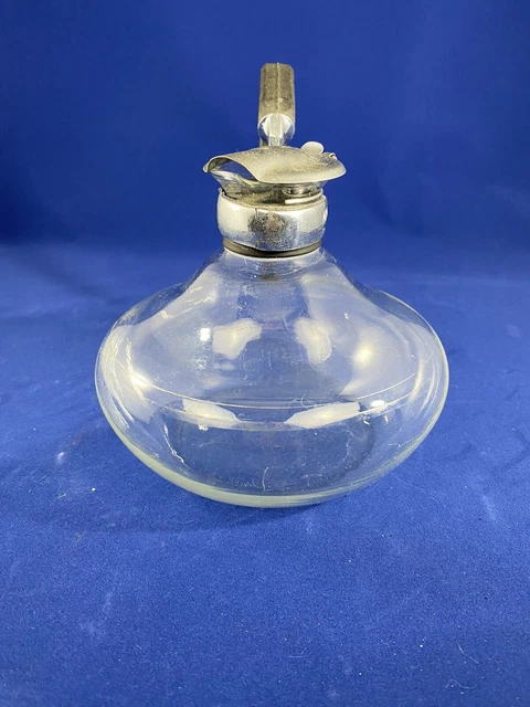 Vintage Glass Cory DRL Coffee Pot Carafe Flip Top Silver Tone Metal Lid 8 Cup