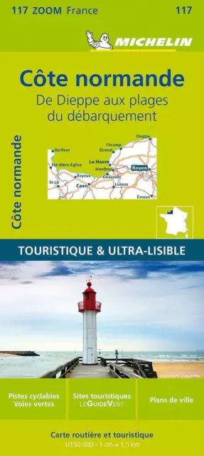 Normandy Coast - Zoom Map 117 Straßen- und Tourismuskarte 1:200.000 (Land-)Karte
