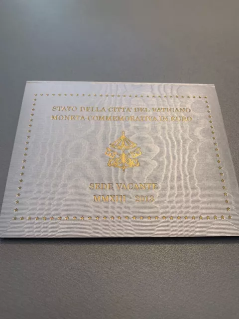 2 Euro Gedenkmünze Vatikan 2013 "Sedisvakanz" (Sede Vacante) in Coincard ST