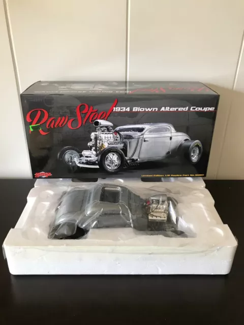BRAND NEW GMP RAW STEEL "1934 BLOWN ALTERED COUPE" - 1 of 630 - GRAY