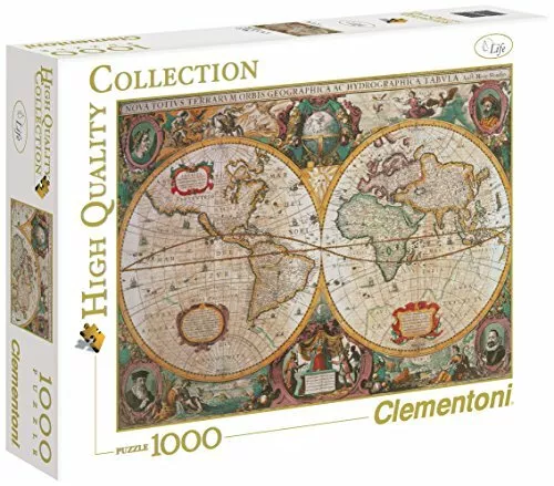 Clementoni - Collection de puzzle de haute qualité - Carte ancienne - 2000  pièces