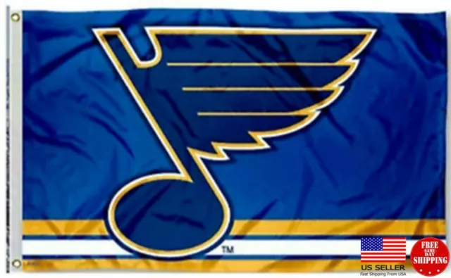 St. Louis Blues Flag 3'X5' 3X5 Banner Hockey Fast Free Usa Shipping