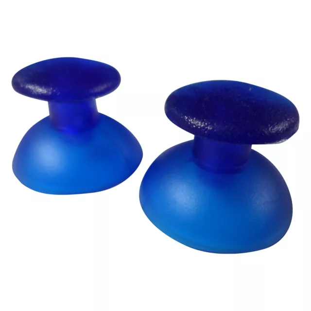 Thumbsticks for PS3 Controllers convex analog - 2 pack Clear Blue | ZedLabz