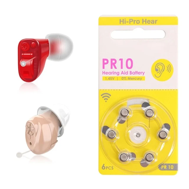 6/30/60PCS PR10 A10 Button Cell Zinc Manganese Batteries Set Ear Aid Batteries