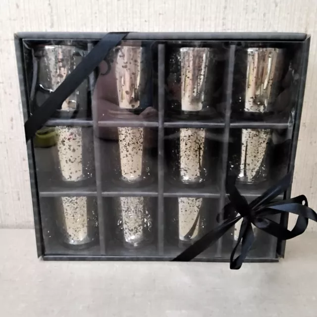 Elements Gold Mercury Glass Votive Candle Holders 12 CT
