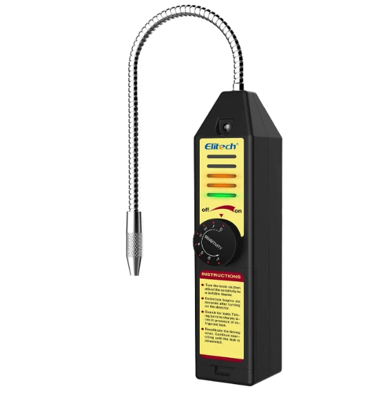 ELITECH FREON LEAK Detector Halogen Gas Sniffer Refrigerant AC Leak