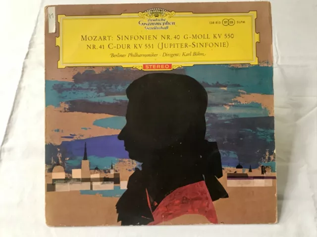 MOZART SYMPHONY No.40. No.41. KARL BOHM. RED STEREO,  DGG. 138815 SLPM