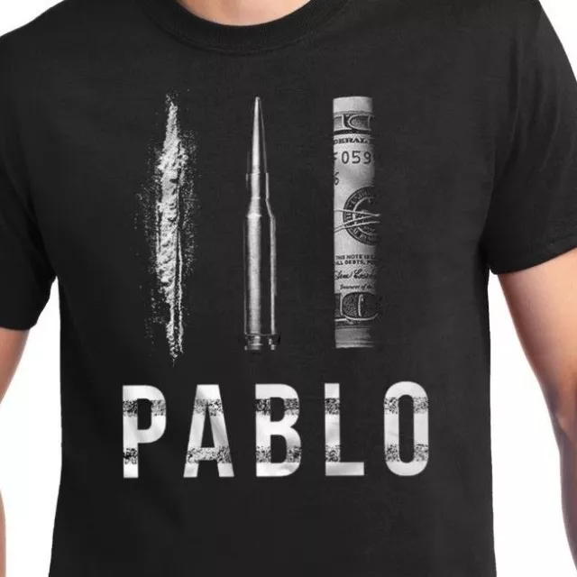 Pablo Escobar Dollar Cocaine Bullet T Shirt - Narcos Colombia Cartel Tee NEW