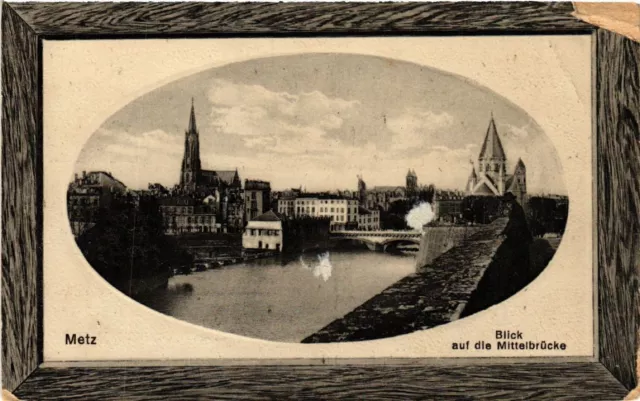 CPA AK METZ Blick auf die Mittelbrucke (455003)