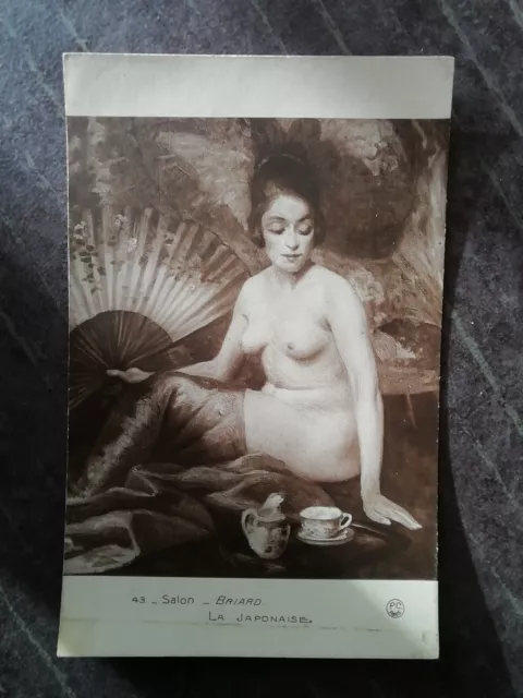 carte Postale salon briard la japonaise nue