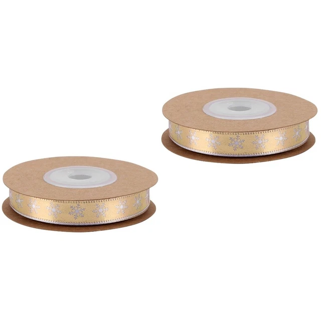 2x Weihnachten Satin Band Weihnachten Baum Bögen Ripsband