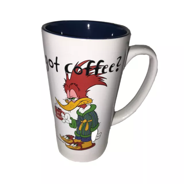 Universal Studios Got Coffee Woody Woodpecker Walter Lantz Tall Mug Cup