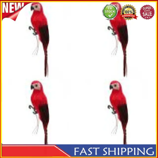 Creative Foam Feather Artificial Imitation Bird Model Ornament (Red)