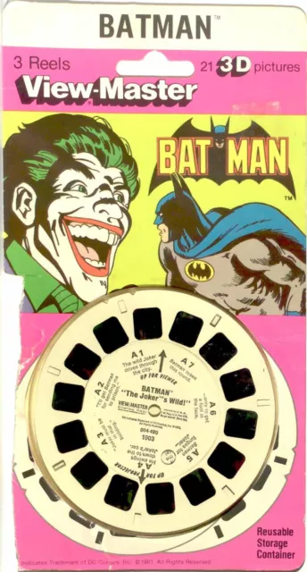 BATMAN THE JOKER'S WILD 3d View-Master 3 Reel Packet