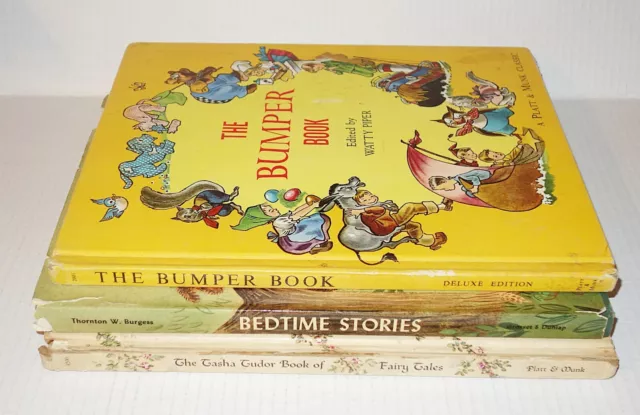 Vintage Fairy Tales & Bedtime Stories Books Lot Tasha Tudor, Watty Piper & More