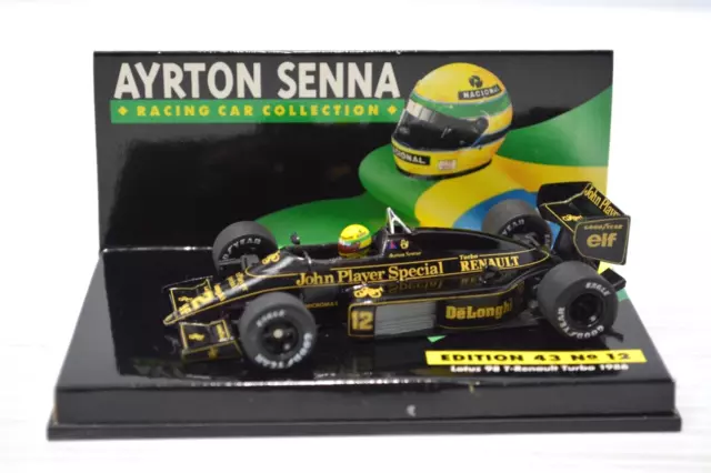 MINICHAMPS 1:43 Ayrton Senna Collection Lotus 98 T Renault Edition 43 No 12 1986