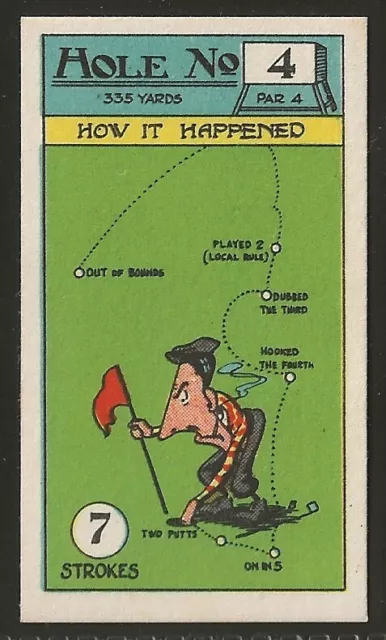 Imperial Tobacco Co Canada-Smokers Golf Cards (No Frame)-#021- Quality Card!!!