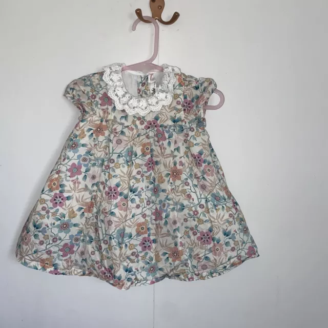 bebe by minihaha Baby Girls Dress Size 00 Floral  EUC