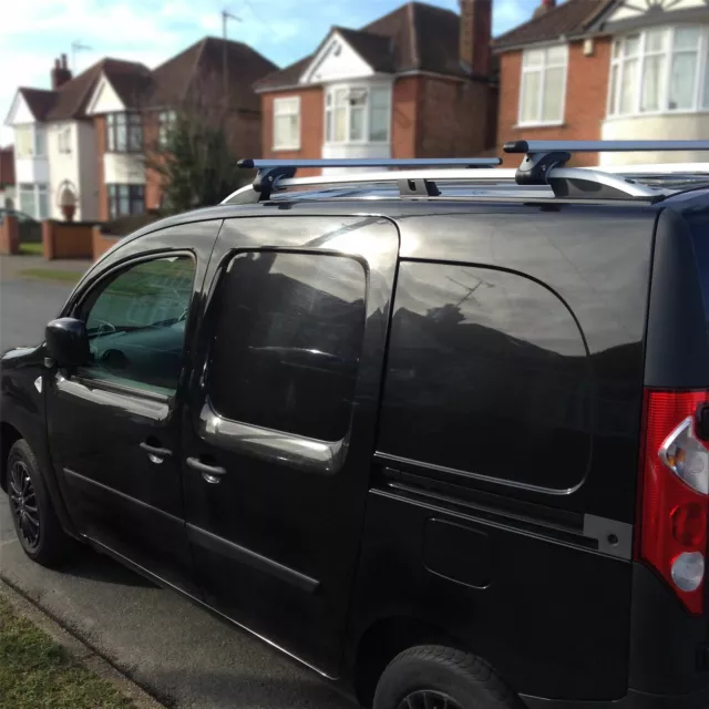 Roof Rails Racks + Locking Cross Bar To Fit Opel Vauxhall Combo 2012 - 2019 LWB