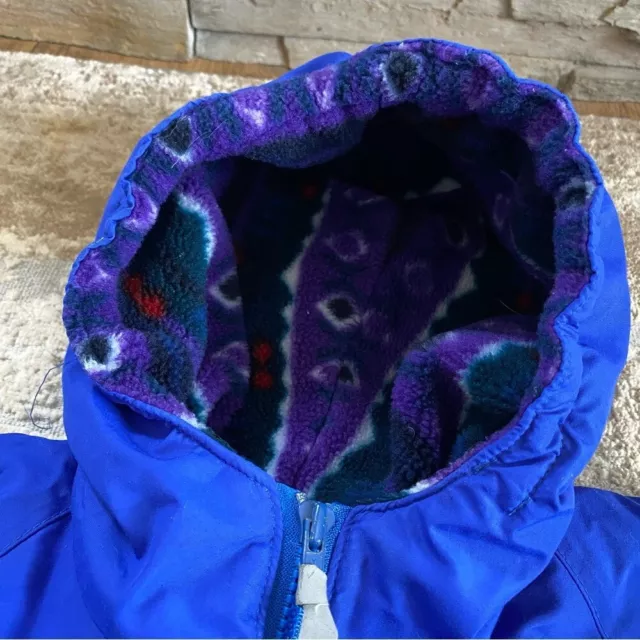 L.L BEAN UNISEX Vintage Full Body Snow Suit Ski Coat Nylon Blue Hooded ...