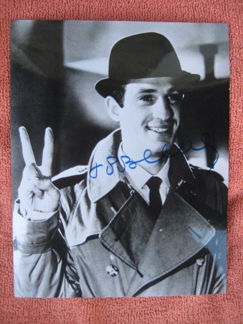 Photo Dédicacée Paul Belmondo - Autographe Course Automobile - Années 80
